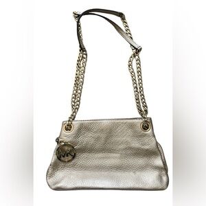 MICHAEL KORS  ,Elegant Gold Chain Shoulder Bag
